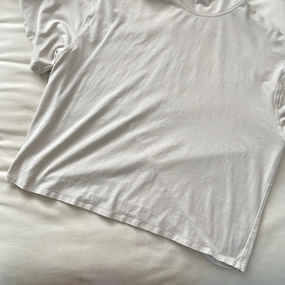 Lululemon gray boxy turtleneck short sleeve top size 6 - Picture 3 of 5